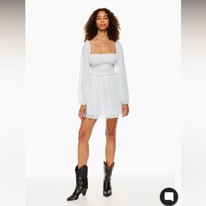 NWT Aritzia Tempest Dress- Sz M, WHITE